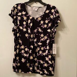 Liz Claiborne keyhole blouse